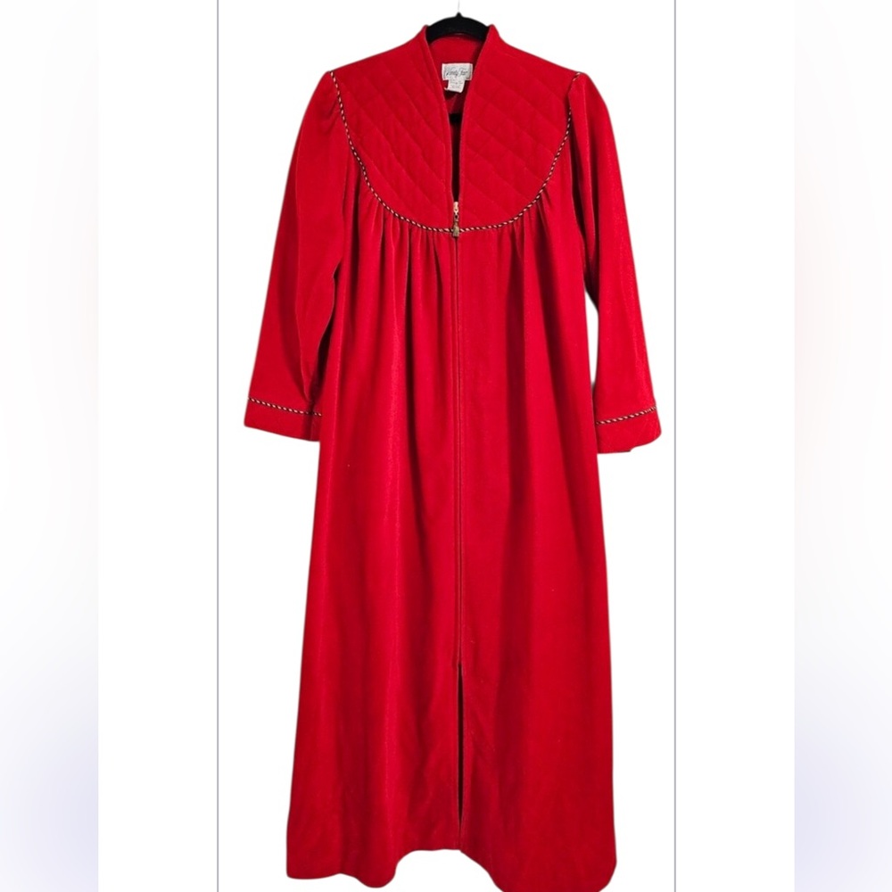 VANITY FAIR vintage velour 80’s  robe